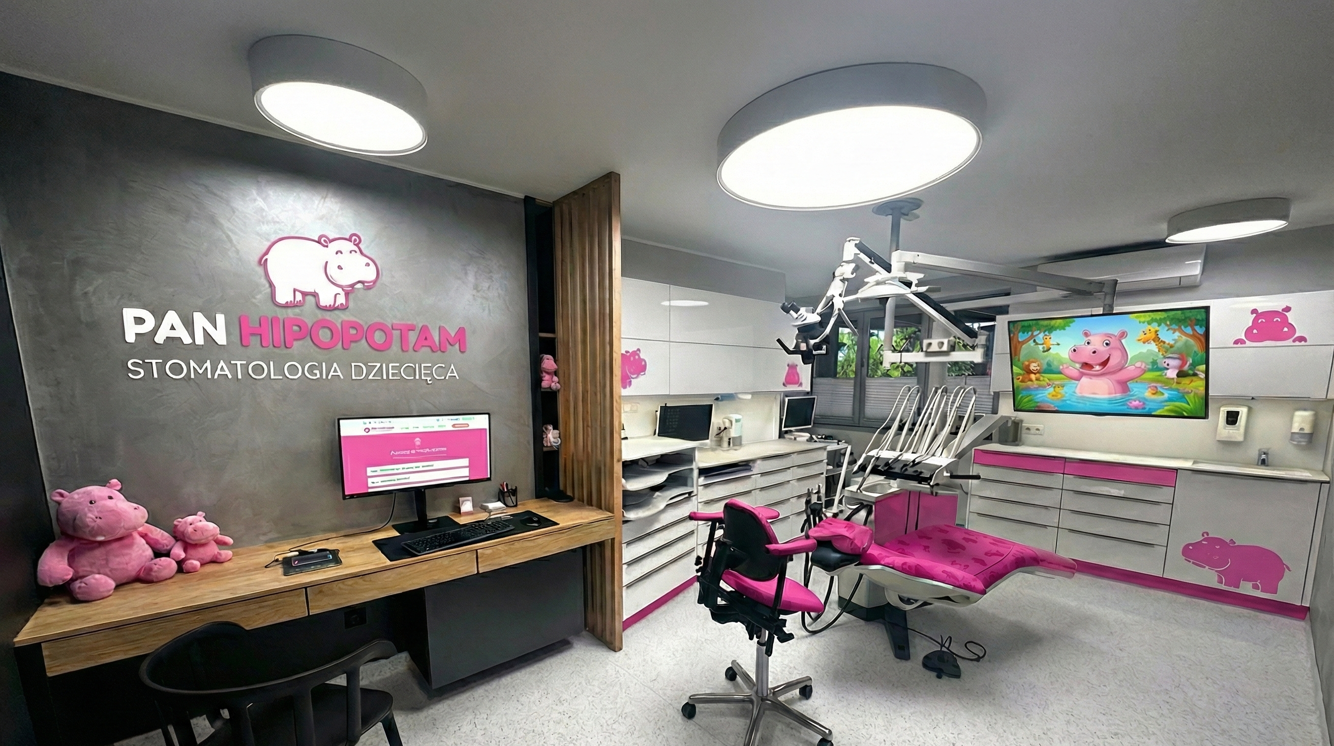 Główny gabinet dentystyczny Pana Hipopotama